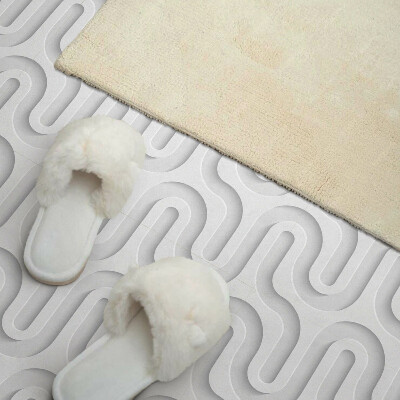 Wall panel square Waves in 3D Effect