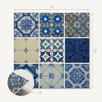 Pvc wall panel square Patterns from tiled ceramics