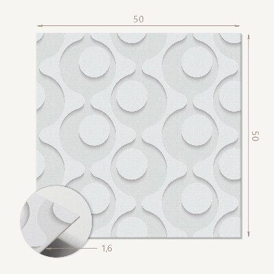 Wall panel square Abstract composition of circles