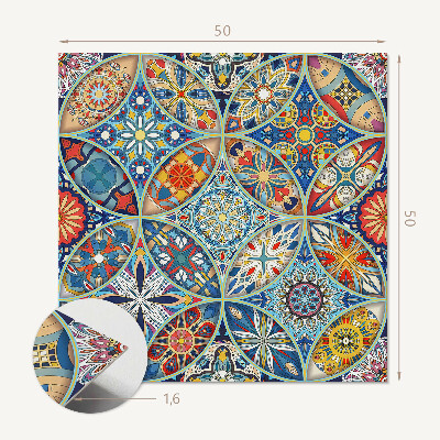 Pvc wall panel square Mosaic Geometry in Symmetry