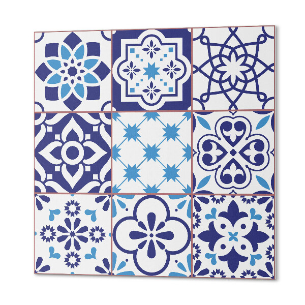 Wall paneling Tiled motifs in geometric shapes