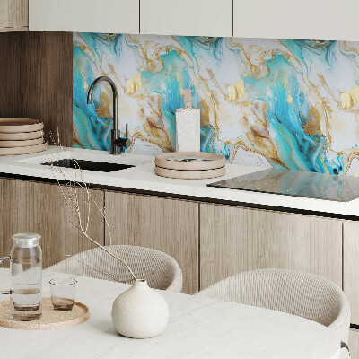 Pvc wall panel square Spots and waves in an abstract approach