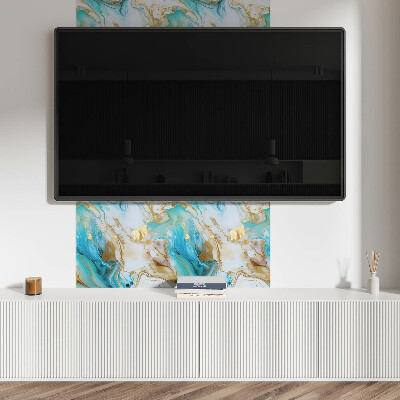 Pvc wall panel square Spots and waves in an abstract approach