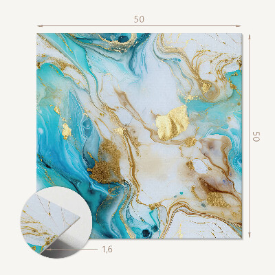 Pvc wall panel square Spots and waves in an abstract approach