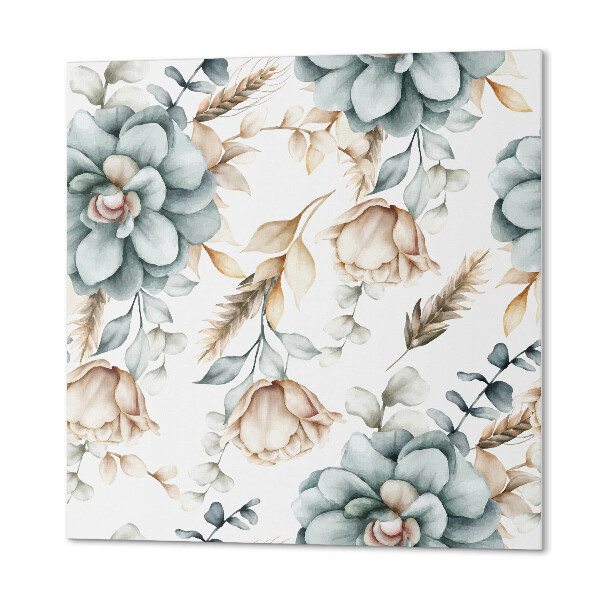Wall paneling Flower and plant pattern