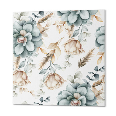 Wall paneling Flower and plant pattern