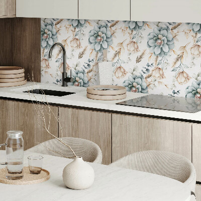 Wall paneling Flower and plant pattern