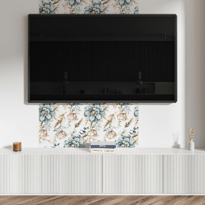 Wall paneling Flower and plant pattern