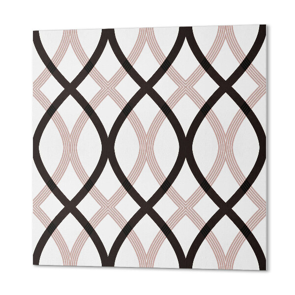 Pvc wall panel square A classy wavy motif