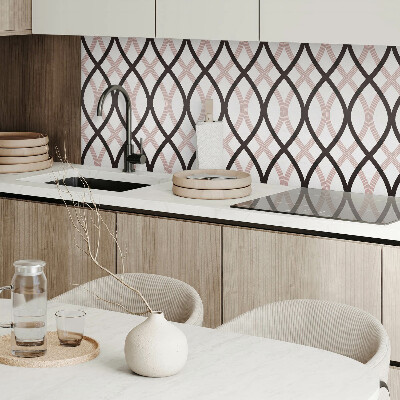 Pvc wall panel square A classy wavy motif