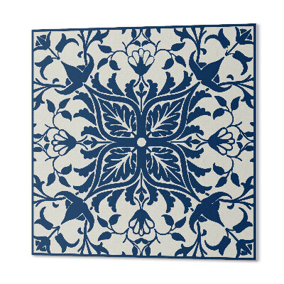 Wall paneling Flowers and leaves in harmony