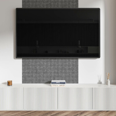 Pvc wall panel square Modern lines in an abstract edition