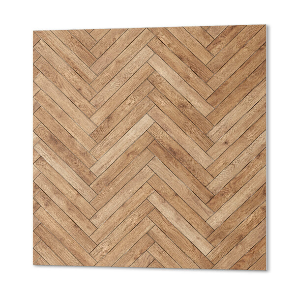 Wall panel square Herringbone pattern with plank effect
