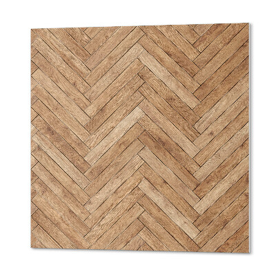 Wall panel square Herringbone pattern with plank effect