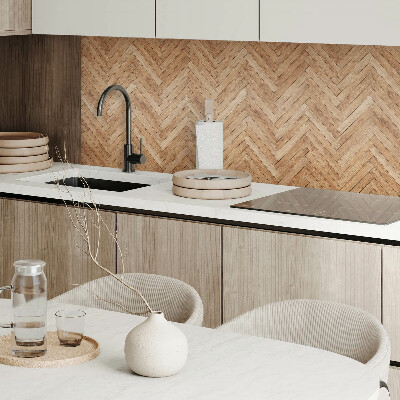 Wall panel square Herringbone pattern with plank effect