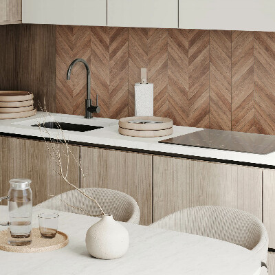 Wall paneling Stylish herringbone pattern