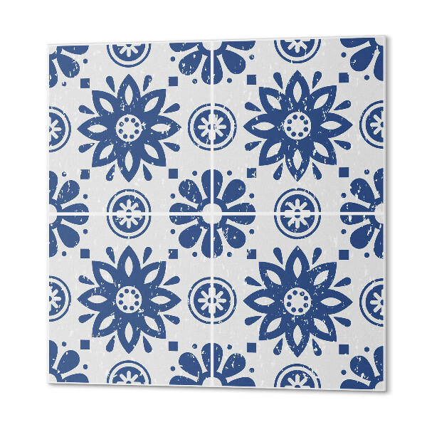 Pvc wall panel square Floral print
