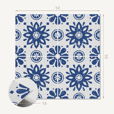 Pvc wall panel square Floral print