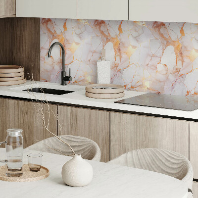 Wall panel square Elegant marble pattern with veins