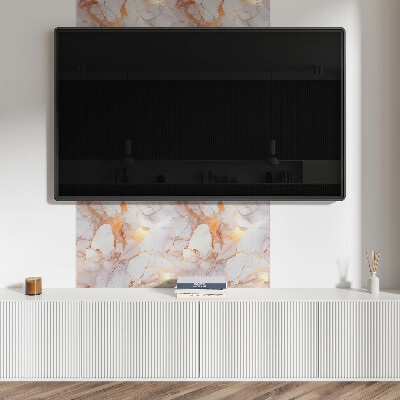 Wall panel square Elegant marble pattern with veins
