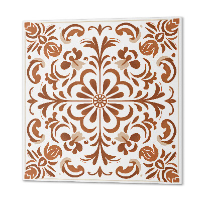 Pvc wall panel square Ornamental style flower pattern