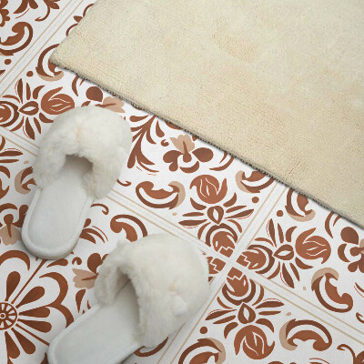 Pvc wall panel square Ornamental style flower pattern