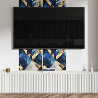 Pvc wall panel square Geometric patterns in colors