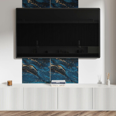 Wall panel square Abstraction in the form of waves