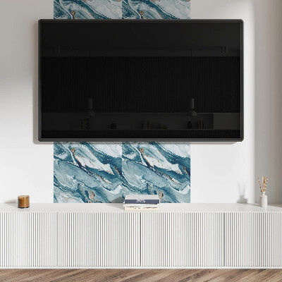 Wall paneling Abstract wave patterns