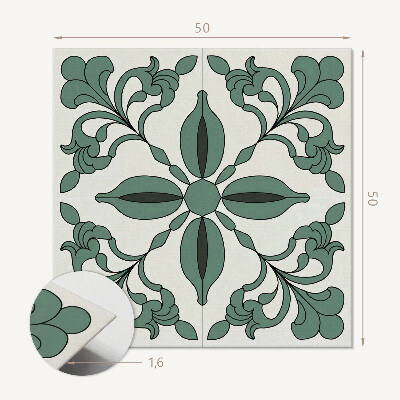 Wall panel square Attractive botanical pattern