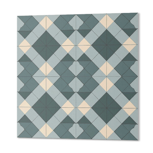 Wall panel square geometric pattern