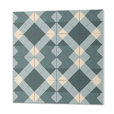Wall panel square geometric pattern