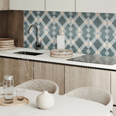Wall panel square geometric pattern
