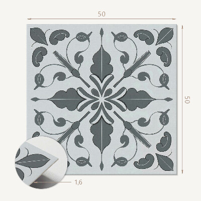 Pvc wall panel square Harmony of plant shapes