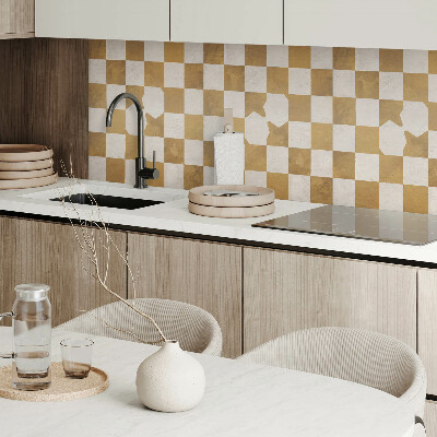 Wall paneling Abstract style checkerboard pattern