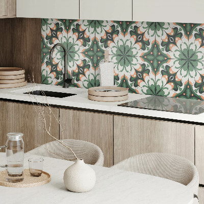Pvc wall panel square Artistic plant pattern