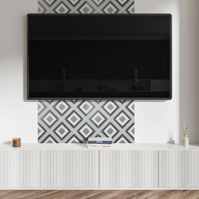Wall paneling Stylish rhombus in geometry