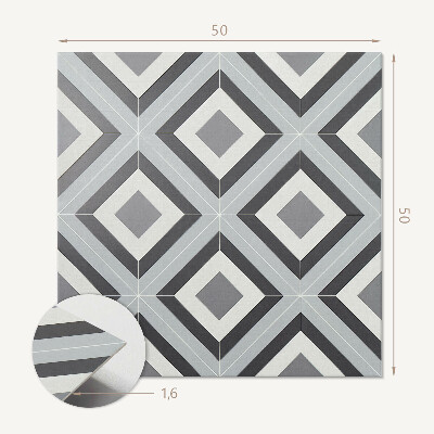 Wall paneling Stylish rhombus in geometry