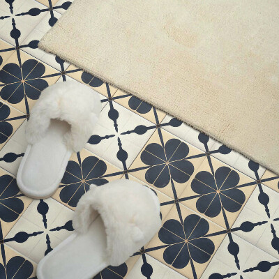 Pvc wall panel square Floral pattern on a plain background