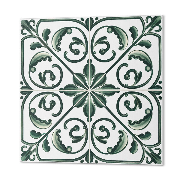 Wall panel square Decorative plants with intricate ornaments