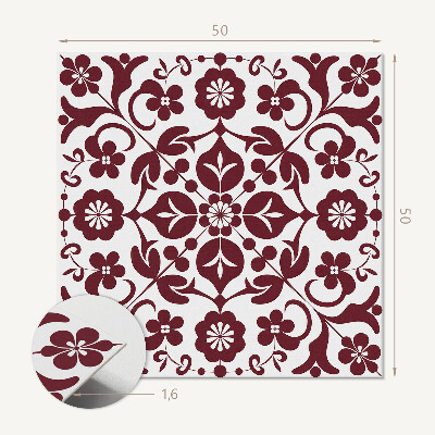 Wall paneling Ornaments with flowers in a harmonious combination