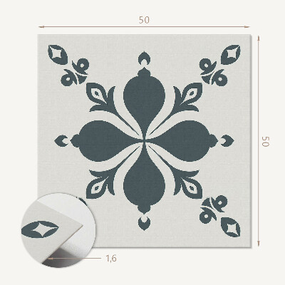 Pvc wall panel square Leaf Ornament