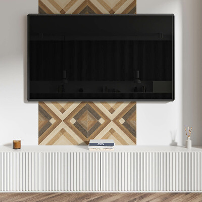 Pvc wall panel square Geometric style checkered pattern