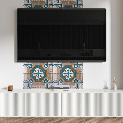 Wall paneling Decorative ornaments in a mosaic approach