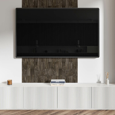 Pvc wall panel square Wooden motifs in a modern version