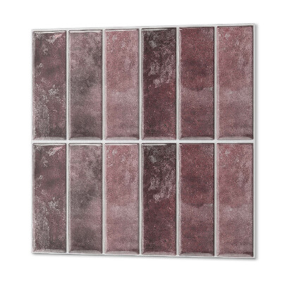 Wall paneling Vertical stripes in a mosaic pattern