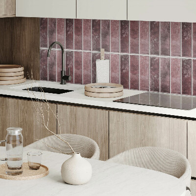Wall paneling Vertical stripes in a mosaic pattern