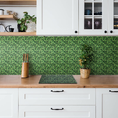 Wall panel Green lettuce leaves