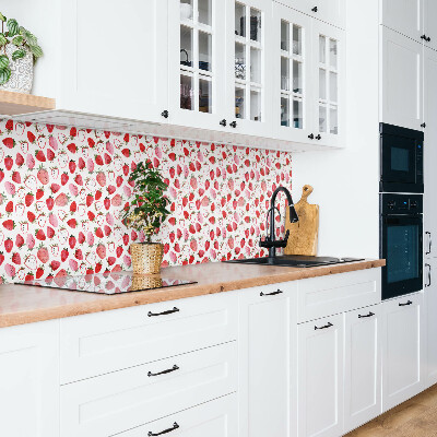 Wall panel Red strawberries