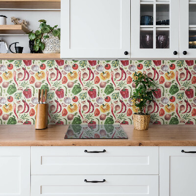 Wall panel Colorful cartoon vegetables